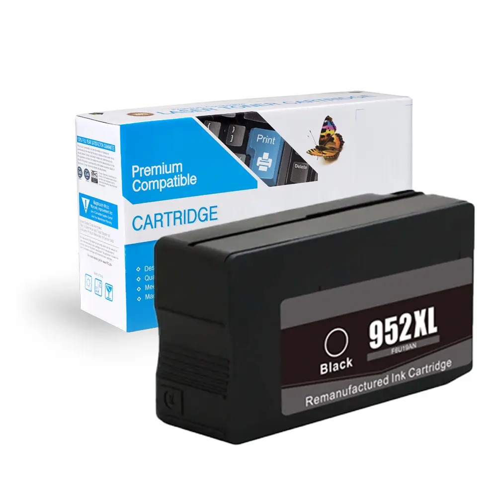 HP 952XL Black, F6U19AN Black Ink Cartridge (Remanufactured)