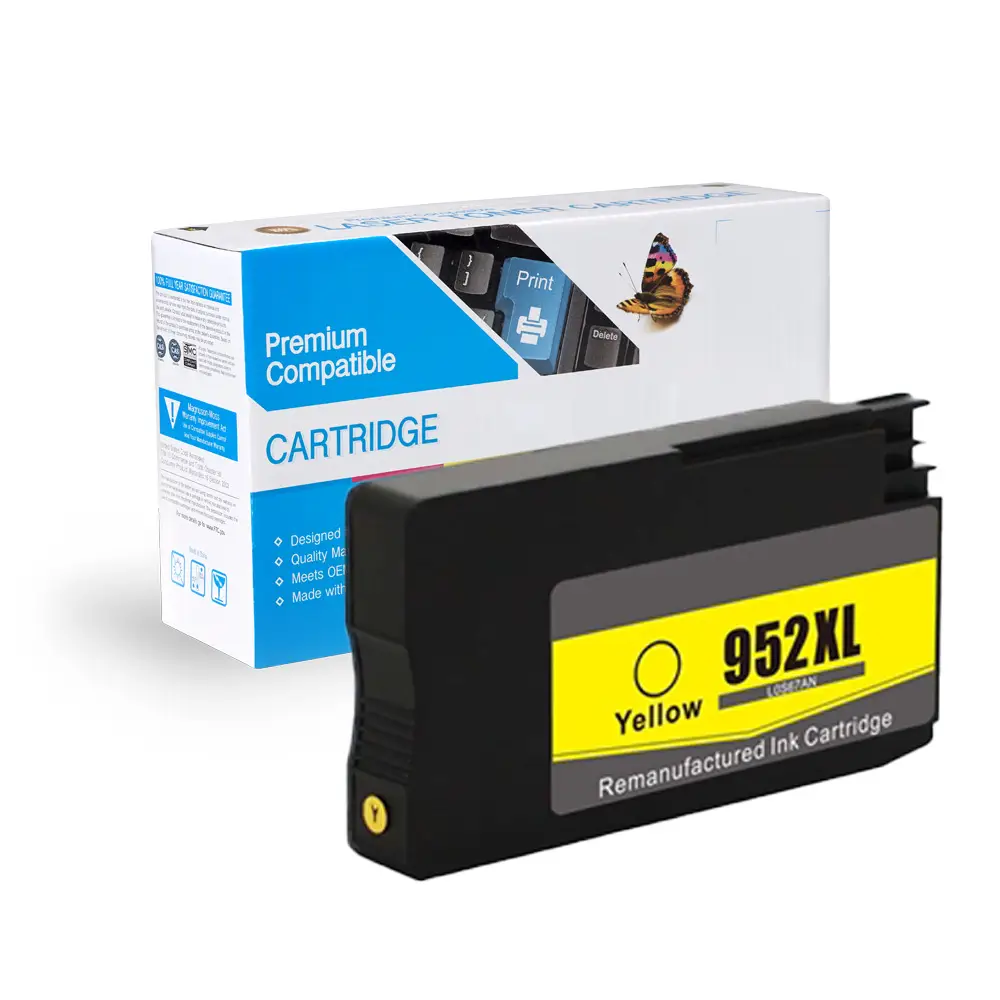 HP 952XL Yellow, L0S67AN Yellow Ink Cartridge (Remanufactured)